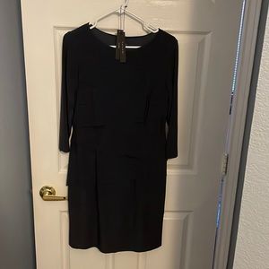 Womens Tahari size 10 pull over dress 3/4 push up sleeve